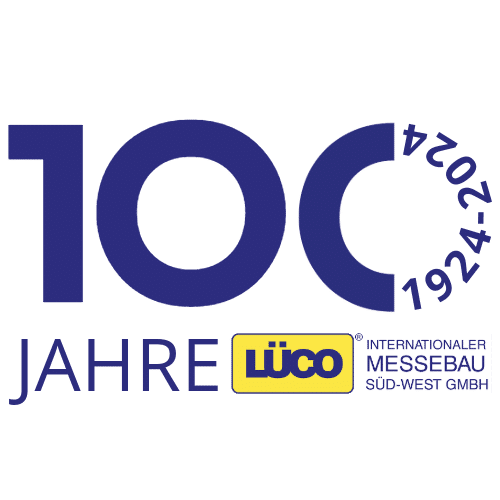 Lueco Messebau Logo 100 Jahre 1