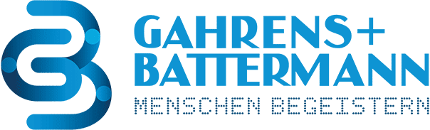 Gahrens + Battermann Logo – offizieller Servicepartner von LÜCO Messebau